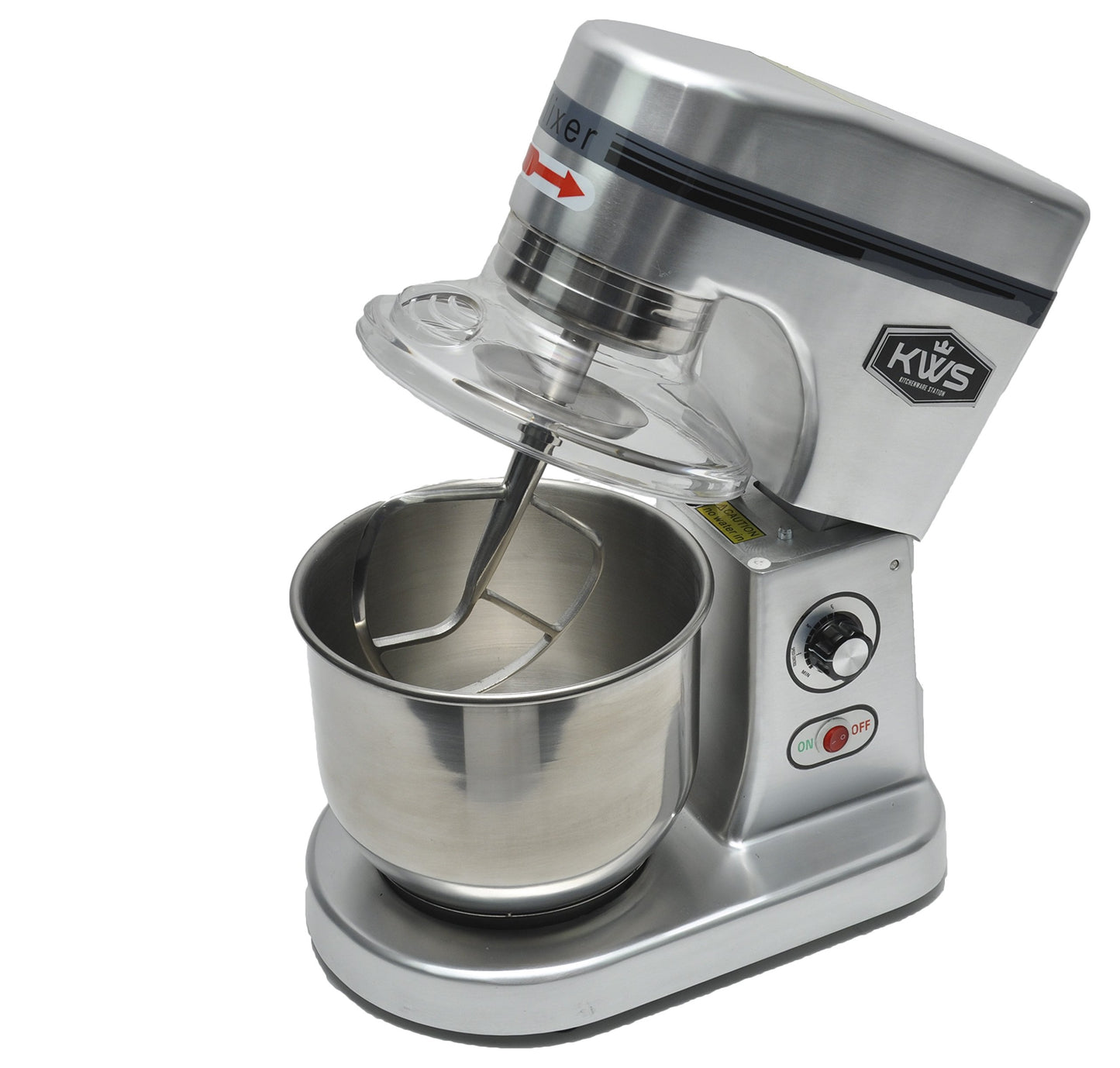 KWS M-B7 Commercial 620W Stand Mixer, 7 Quarts Heavy-Duty for Restaurant/Bakery/Tea Shop/Coffee Shop