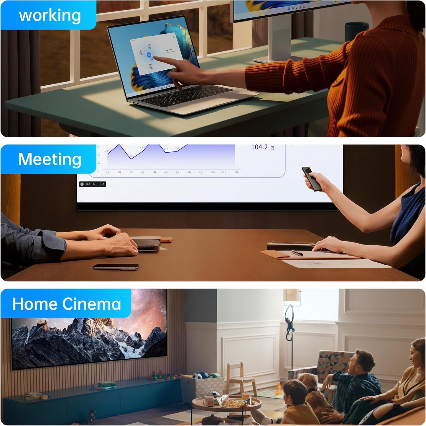 biaze 4K@60Hz, M1/M2, 15/14, USB C to HDMI Adapter Type-C Thunderbolt with Dynamic HDR, Compatible with MacBook Pro/Air