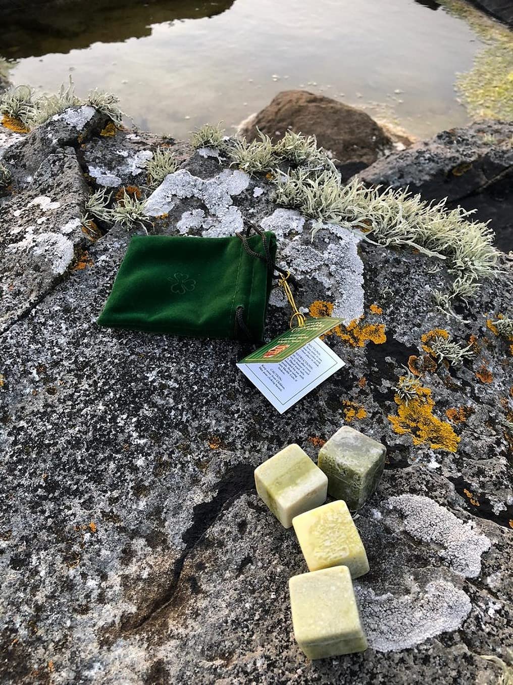 JC Walsh and Sons Set of 4 Whiskey Stones Irish Connemara Marble Chilling Rocks Reusable Ice Cubes Scotch, Bourbon, Liquor and Cocktail DrinksStones Bar Accessories Gifts for Men