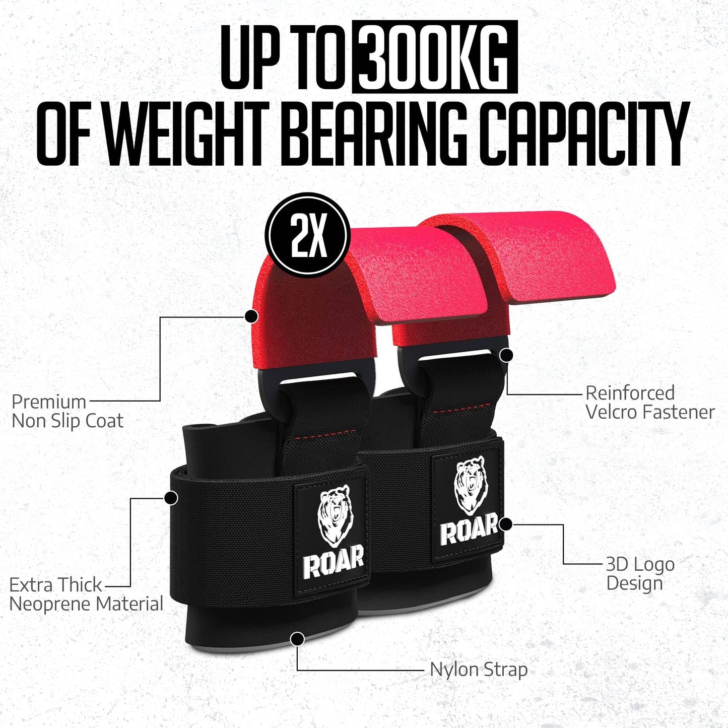 Roar® Hooks Gym (Red)