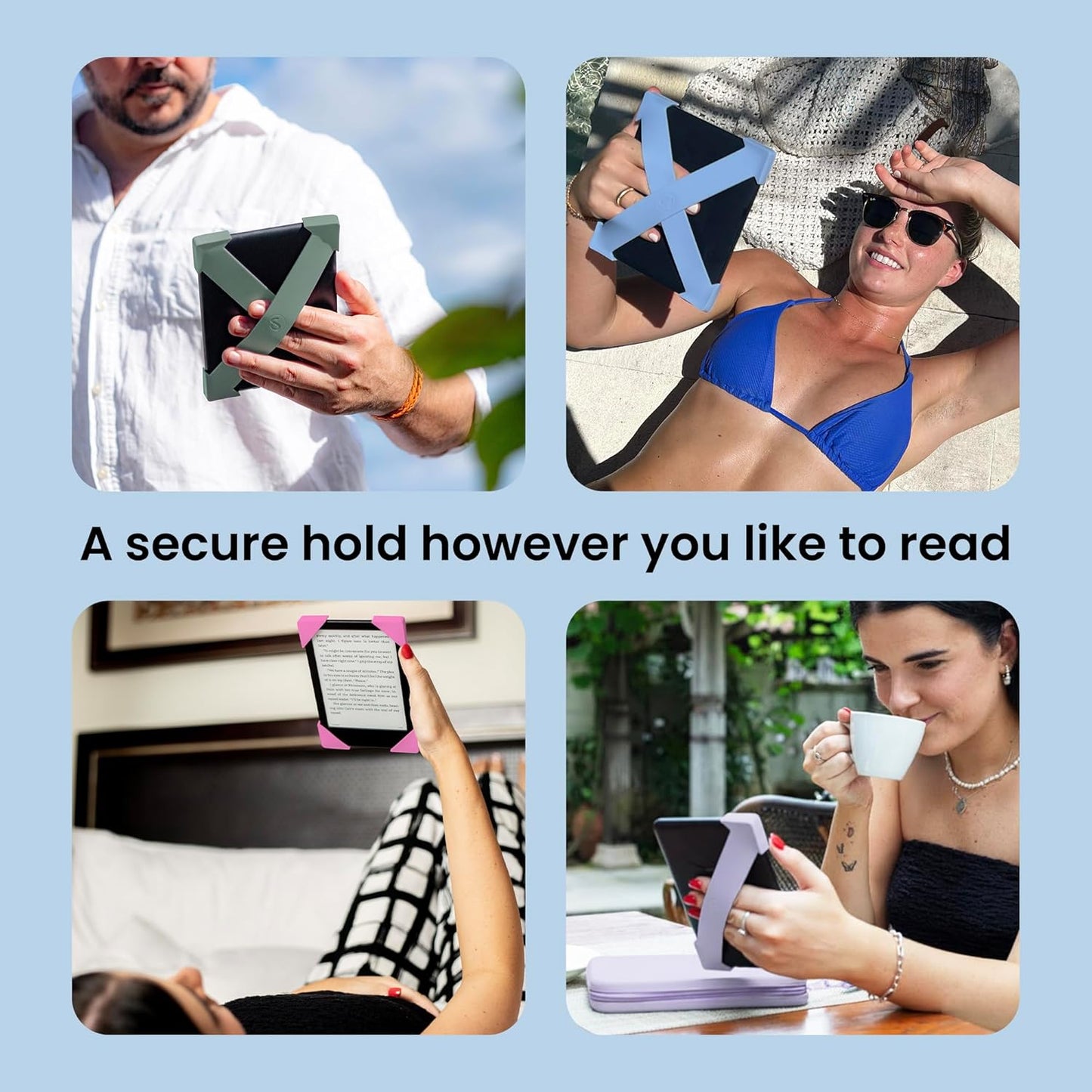 Strapsicle 6" (2012-2019) 6" 2-Pack Silicone Hand Straps | Accessory for Kindles & Paperwhite and Kobo e-Readers | |