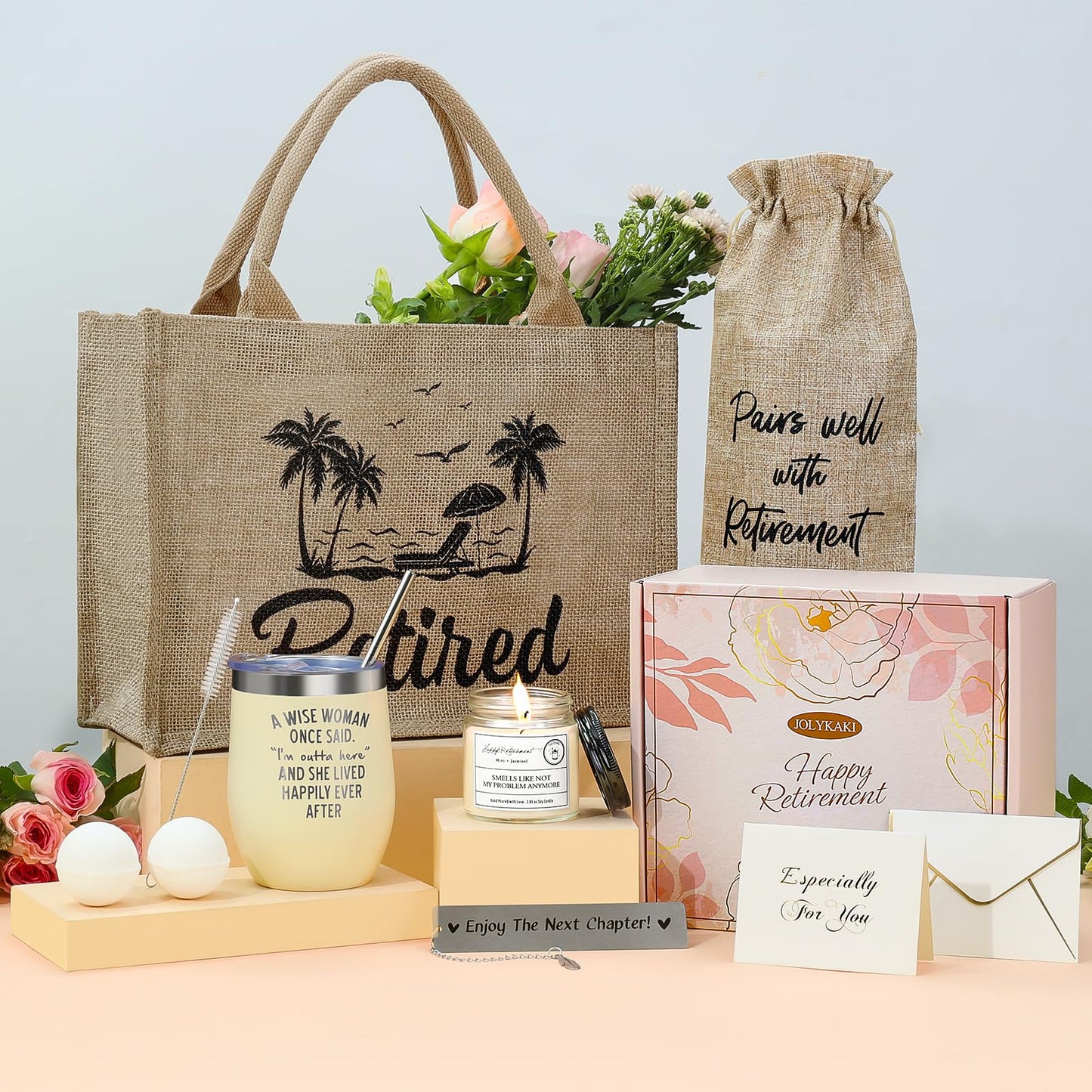 Retirement Gifts for Woman 2026, Happy Cool Retirement Gifts for Women, Grandma, Coworker, Teacher, Retirees, Mom Best Retirement Gifts Ideas, Funny Retired Gifts Basket