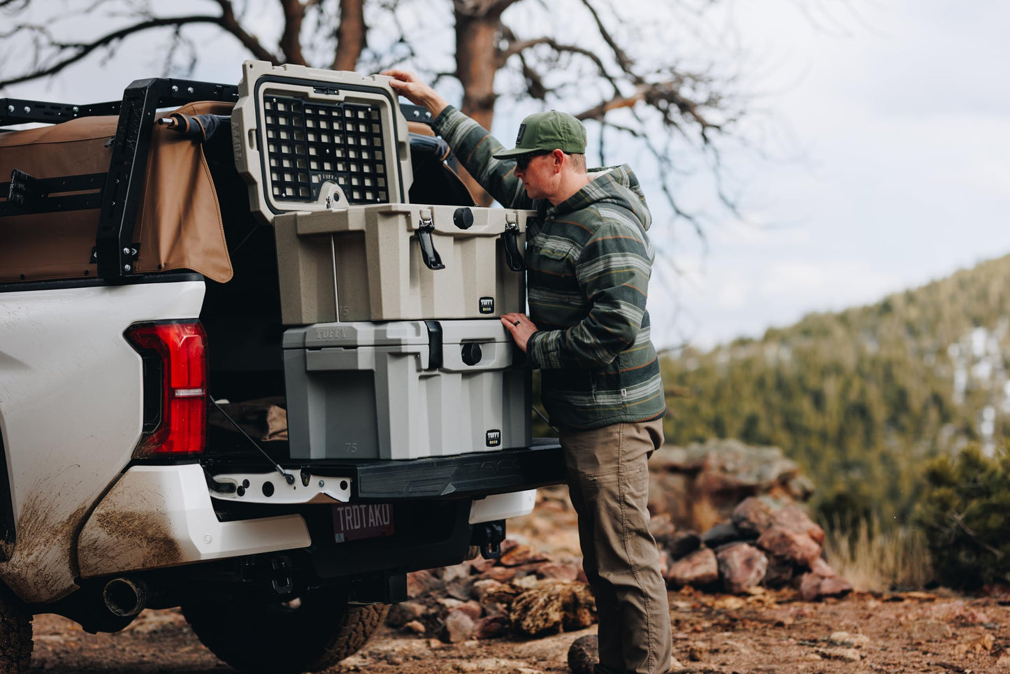 Tuffy 75L Locking Dry Box – Heavy-Duty Steel Storage Case with Combination Lock & Key Override | All-Weather, Stackable Vault for Overlanding, Tactical Gear & Outdoor Equipment
