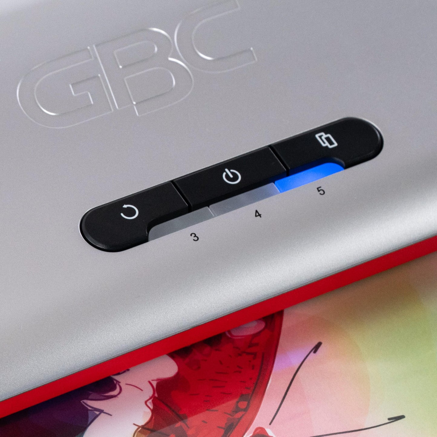 GBC Laminator Machine, Smart Entry LED Guides, Jam Release, Wide 13" Input, Includes Laminating Sheets (250HS)