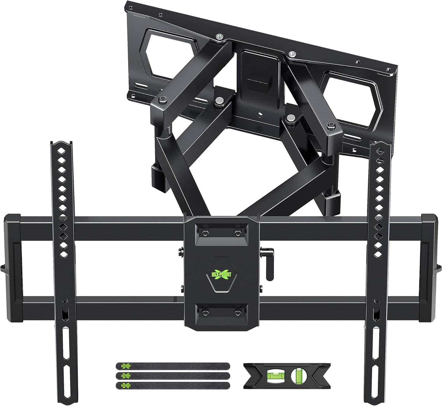 USX MOUNT Full Motion TV Wall Mount - Swivel & Tilt Bracket for 37"-84" TVs | Max VESA 600x400mm, 120 lbs Capacity