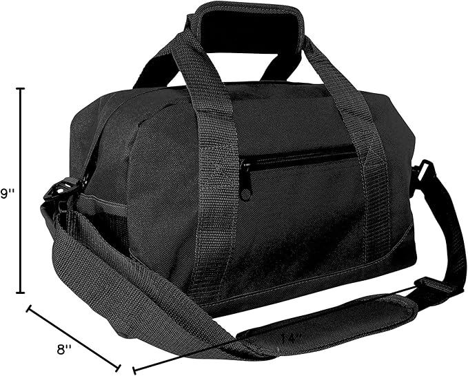 DALIX 14" Small Duffle Bag Two Toned Gym Travel Bag