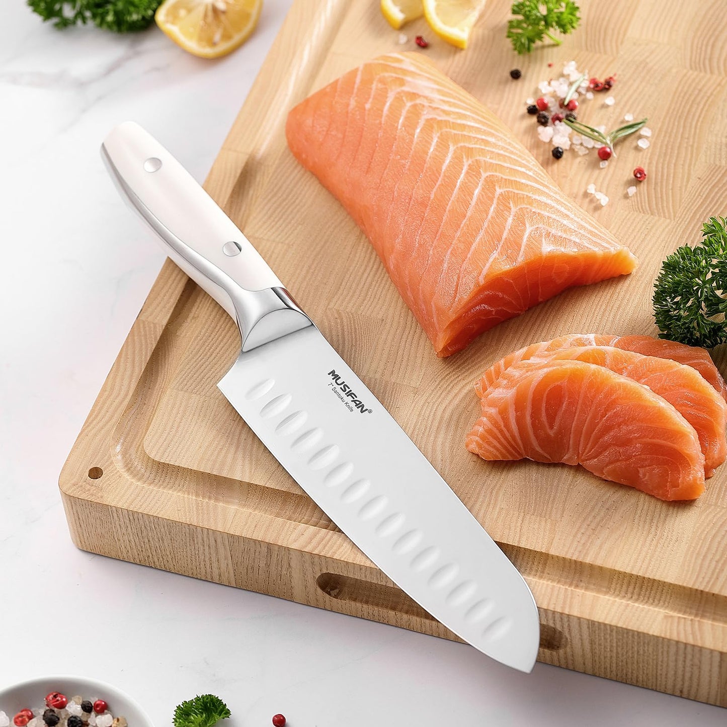 Musifan 3-Piece Chef Knife Set, Professional Ultra Sharp Kitchen Knives For Cooking High Carbon Stainless Steel, With Ergonomic Handle Design (three)