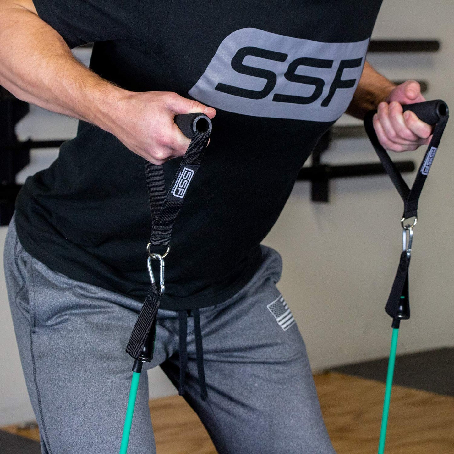 Serious Steel Fitness Resistance Tube Band (Stackable up to 100 lbs) Set Includes Handles, Door Anchor and Ankle Straps (Original)