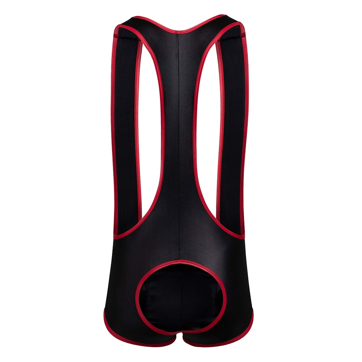 Gruff Pup Impulse Singlet (Black/Red - Assless, Medium)