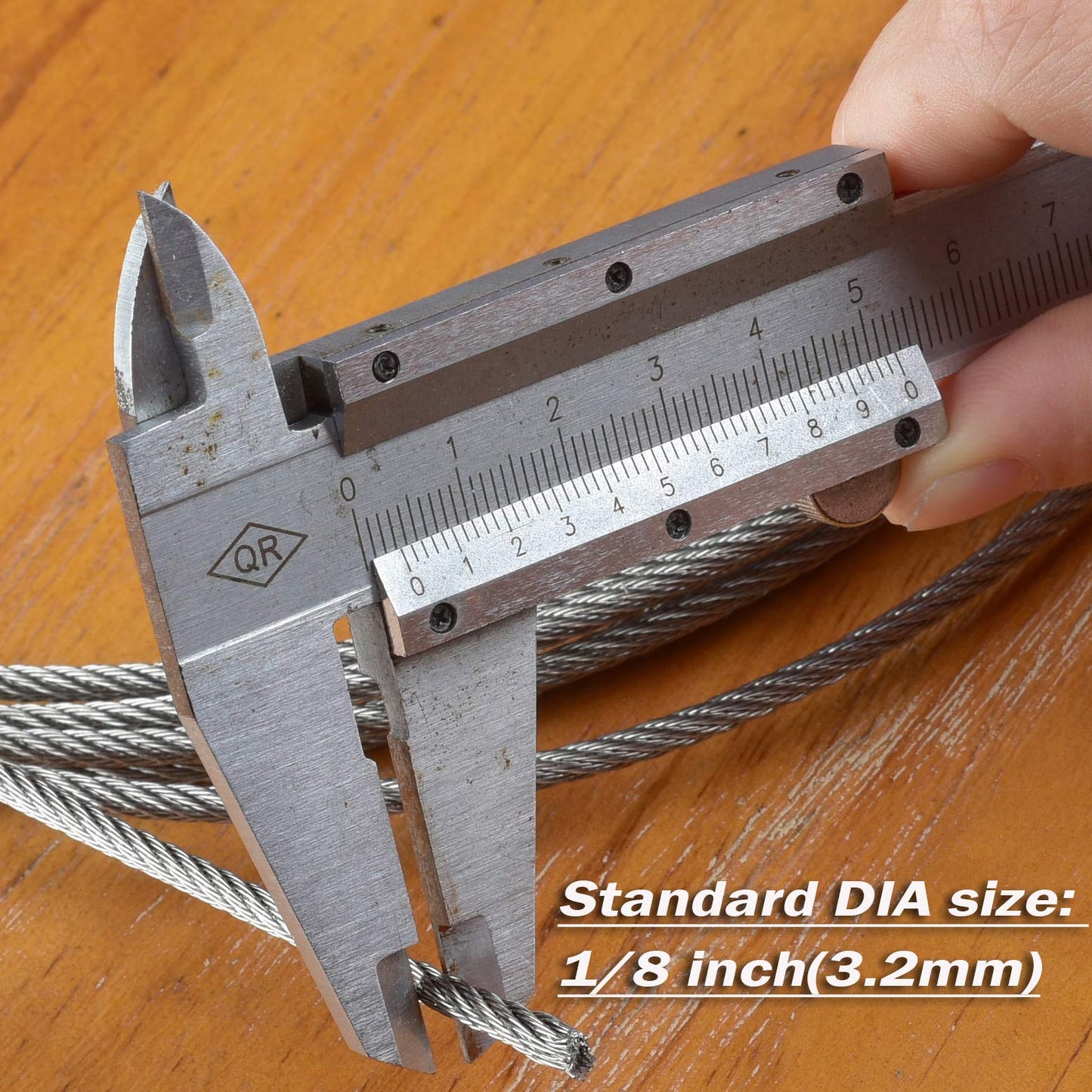 Deck Man 1/8 inch T316 Stainless Steel Wire Rope for Cable Railing, Marine Grade (Silver, 500FT)