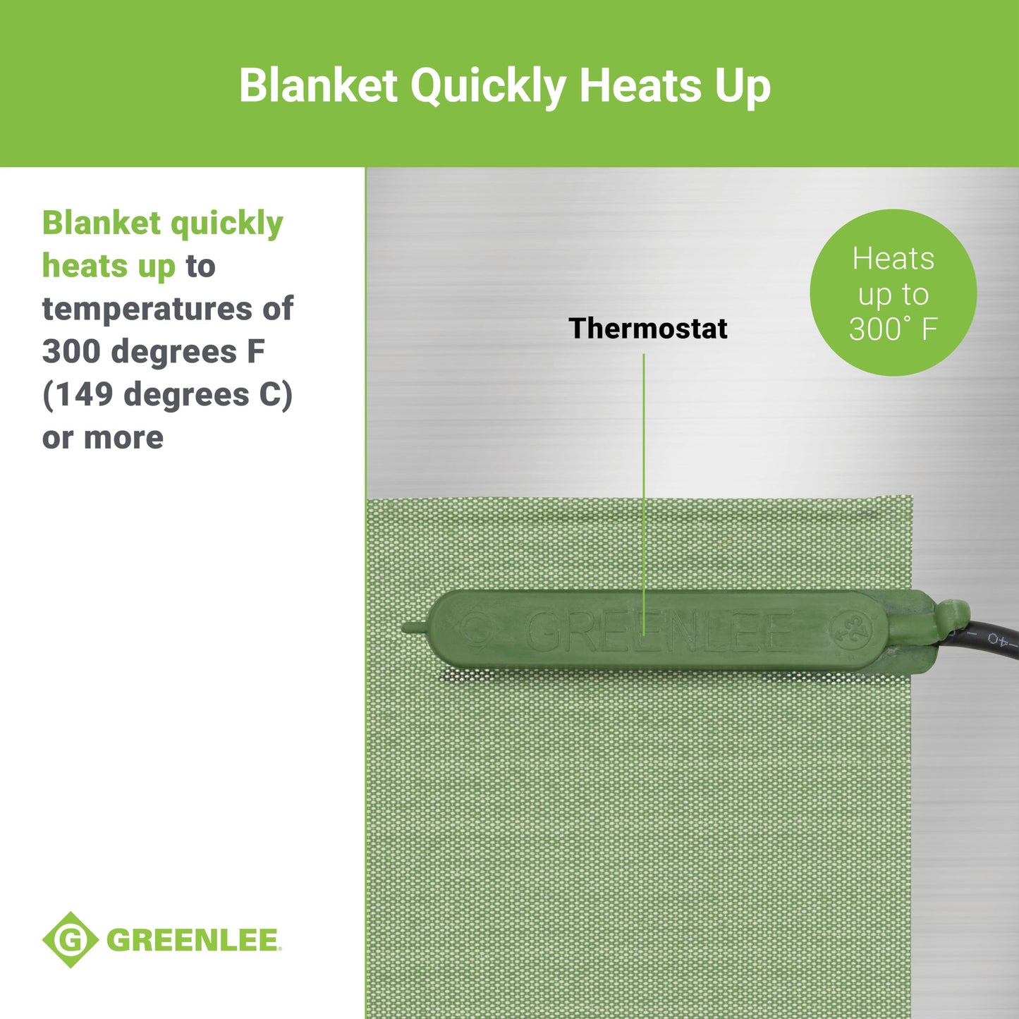 Greenlee 860-1-1/2 Temperature-Controlled PVC Heating Blanket for 1/2" to 1-1/2" PVC Conduit, 120 Volts, 200 Watts, Small, Gray