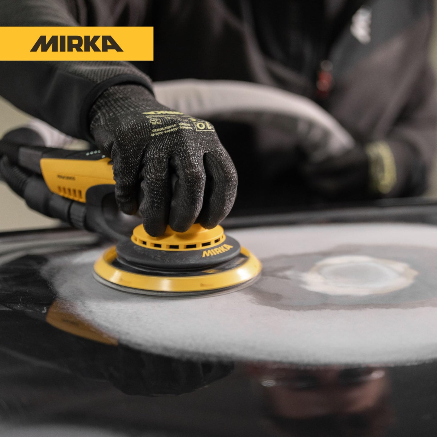 Mirka DEROS II 550X - 5" Hook & Loop, 5.0mm Random Orbital Sander - 110V Electric Power Tool for Woodworking, Drywall, Automotive Car & Wood Sanding - Professional Dust-Free Sander