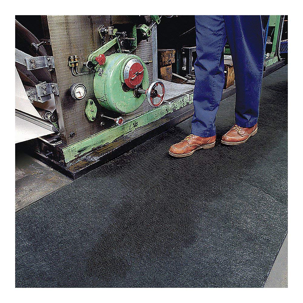 PIG Traffic Mat | Absorbent Rug | Super Durable Absorbent Mat | Absorbs up to 19.5 Gallons | 36"W x 150'L | MAT280 | Black