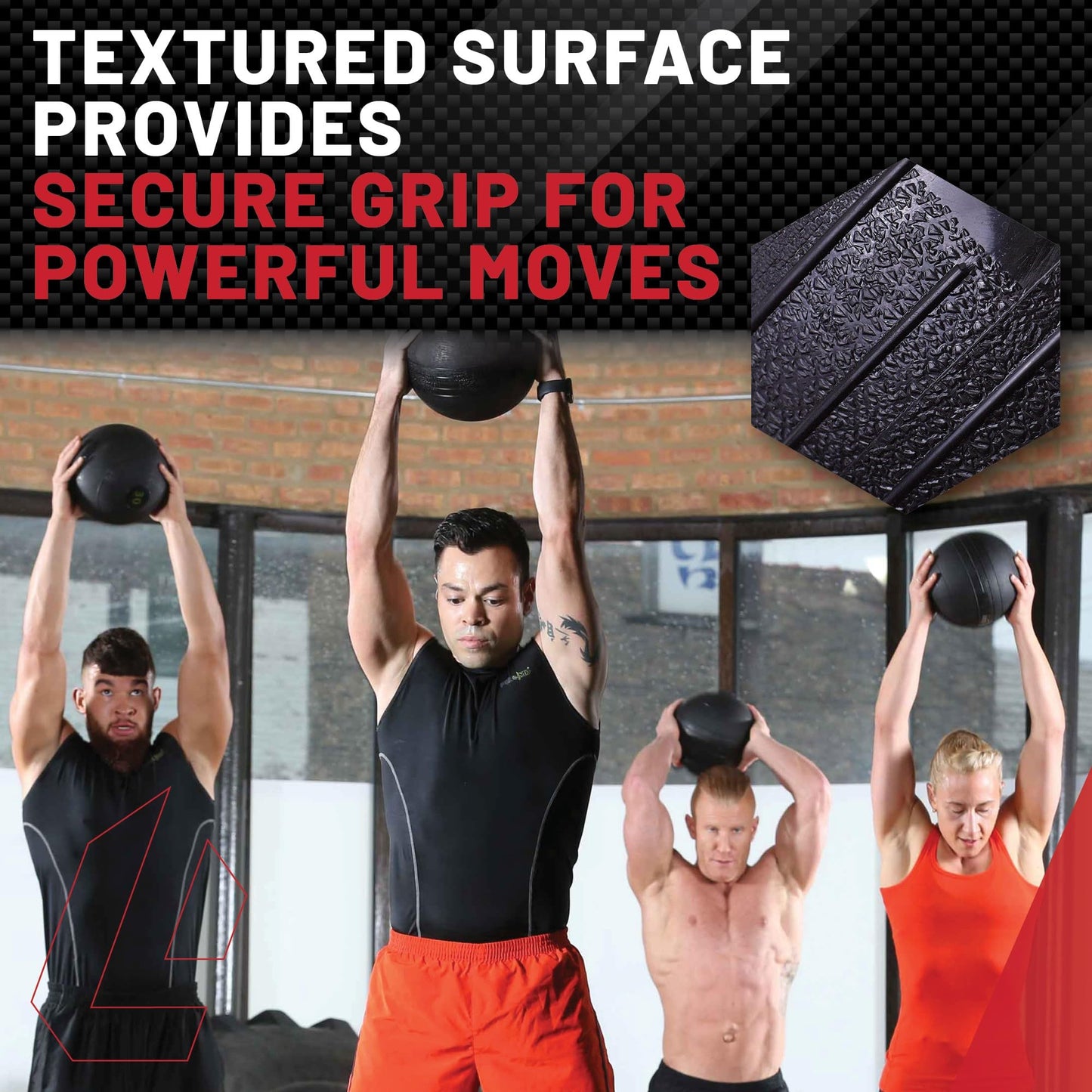 Lifeline Fitness Weighted Slam Ball - Easy to Grip Slam Ball for Home Gym and HIIT Workouts - 8 lb.