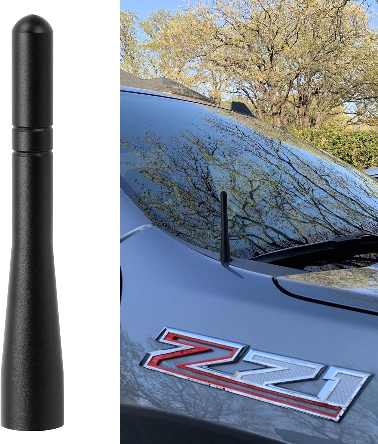 BINGFU 4-Inch Mini Antenna Replacement for Heavy Duty Trucks