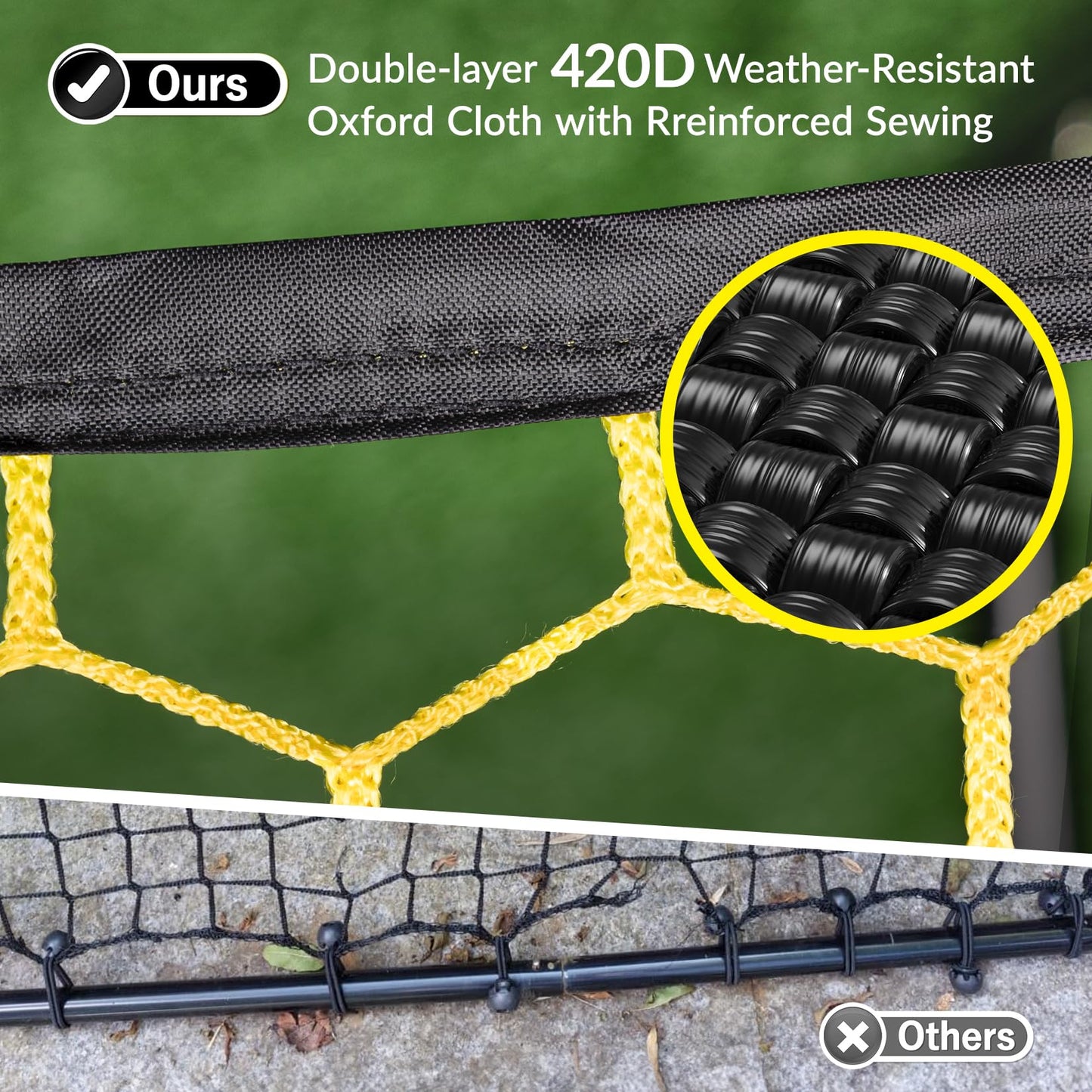 Happy Jump Portable Soccer Rebounder Net for Kids Soccer Training Practice