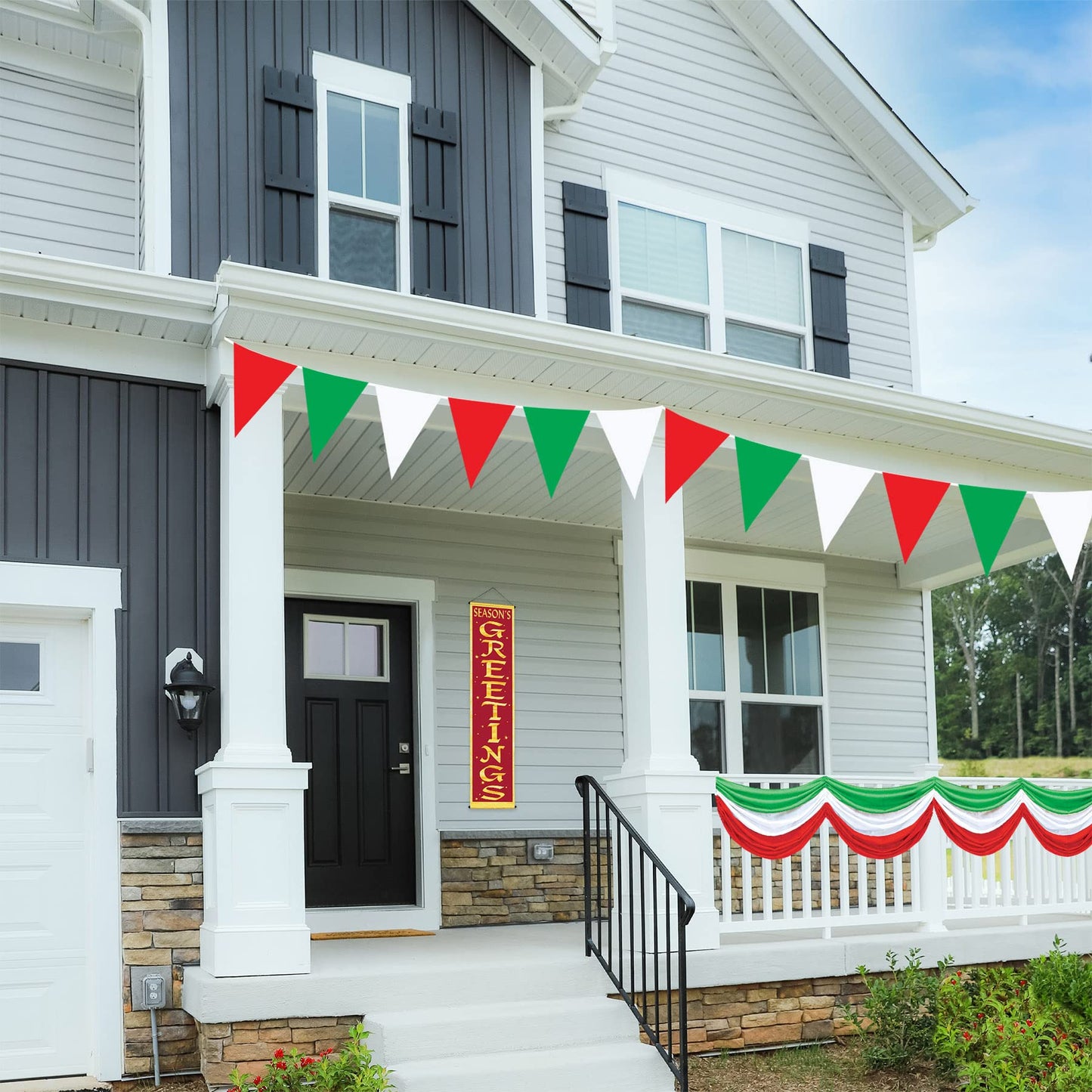 Outdoor Pennant Banner, 17 by 30-Feet (Pack of 4)