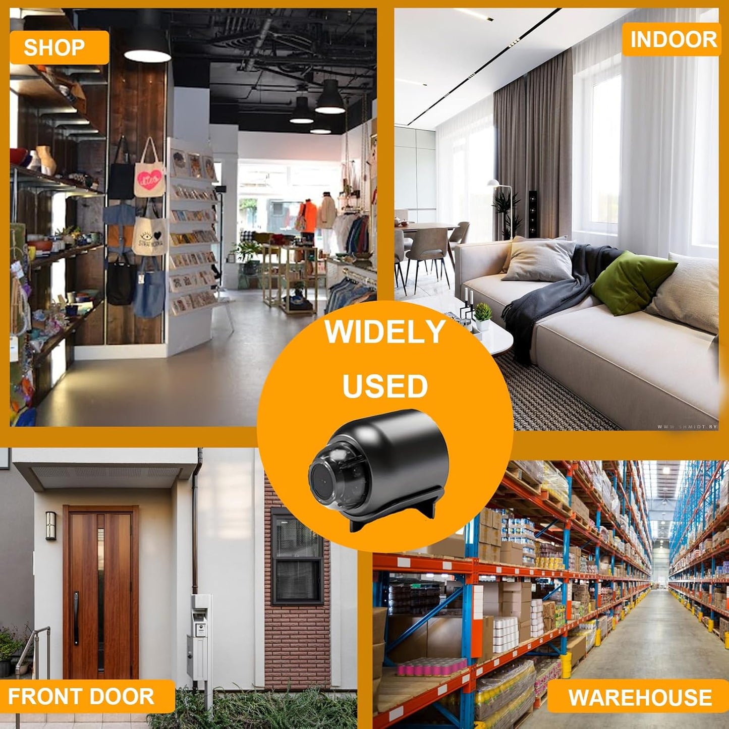 senri Wireless Camera Hidden Cameras, Mini Nanny Cam Smart Home, Small Indoor Outdoor Camera with Remote View