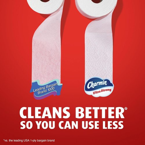 Charmin Ultra Strong Toilet Paper - 6 Mega Rolls = 24 Regular Rolls | 2-Ply, Soft & Durable