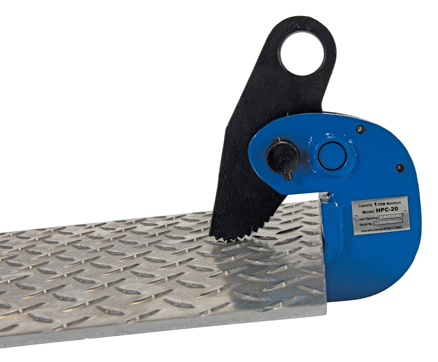 Vestil HPC-20 Steel Horizontal Plate Clamp 2,000 Lb. Capacity Blue