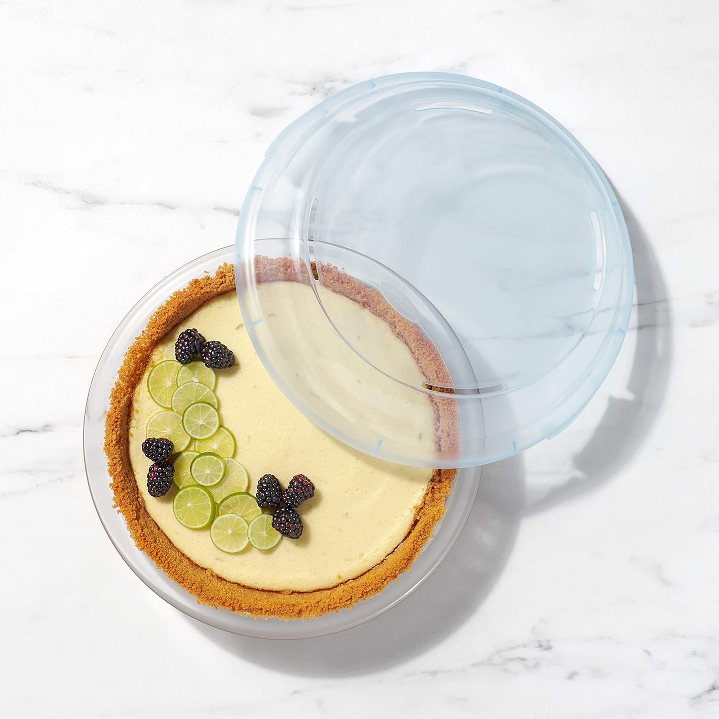 OXO Good Grips Glass Pie Plate with Lid - Durable, Oven-Safe Design for Perfect Baking