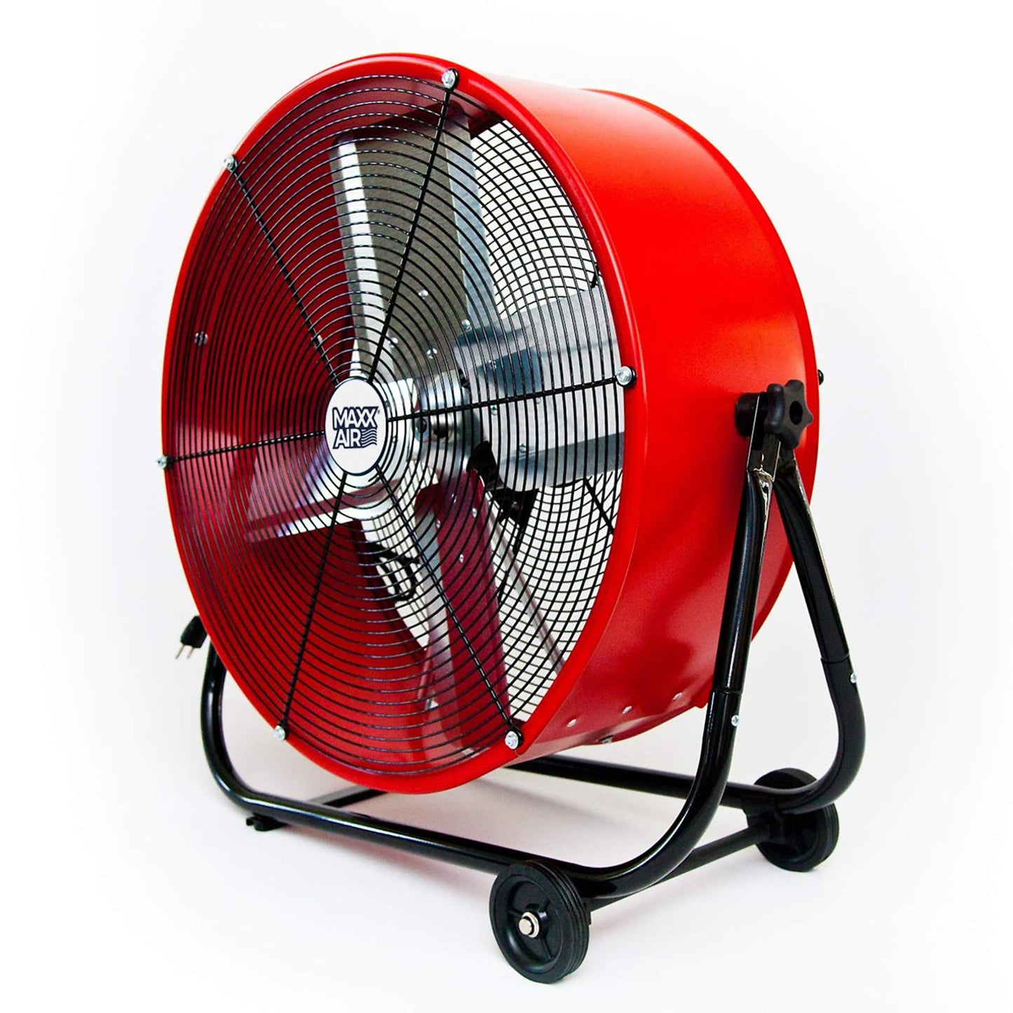 Maxx Air 24" Industrial Fan Heavy Duty - Rugged Drum Fan for Workshop - Powerful Shop Fans Heavy Duty for Industrial Use - Large Cooling Solution for Factories and Warehouses