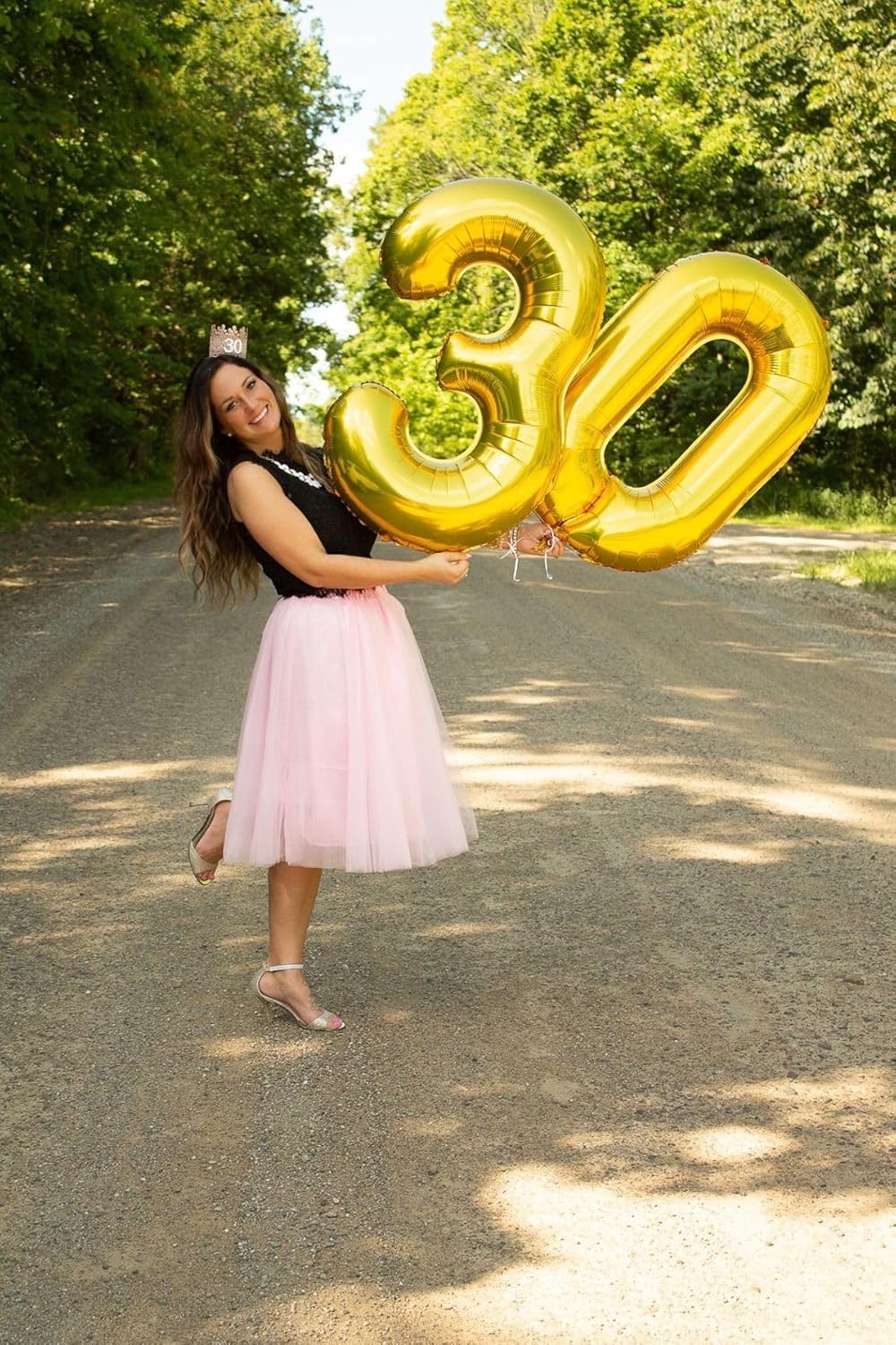 Skiennix 40 Inch Gold Number Balloon - Perfect for 16th Birthday & Wedding Celebrations | Large Foil Decoration
