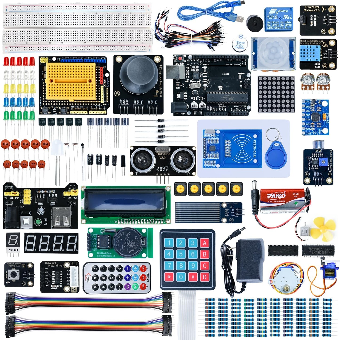 R3 Programming Most Complete Starter Kit for UNO Project Electronics Starter Kit with Tutorial Compatible with IDE STEM