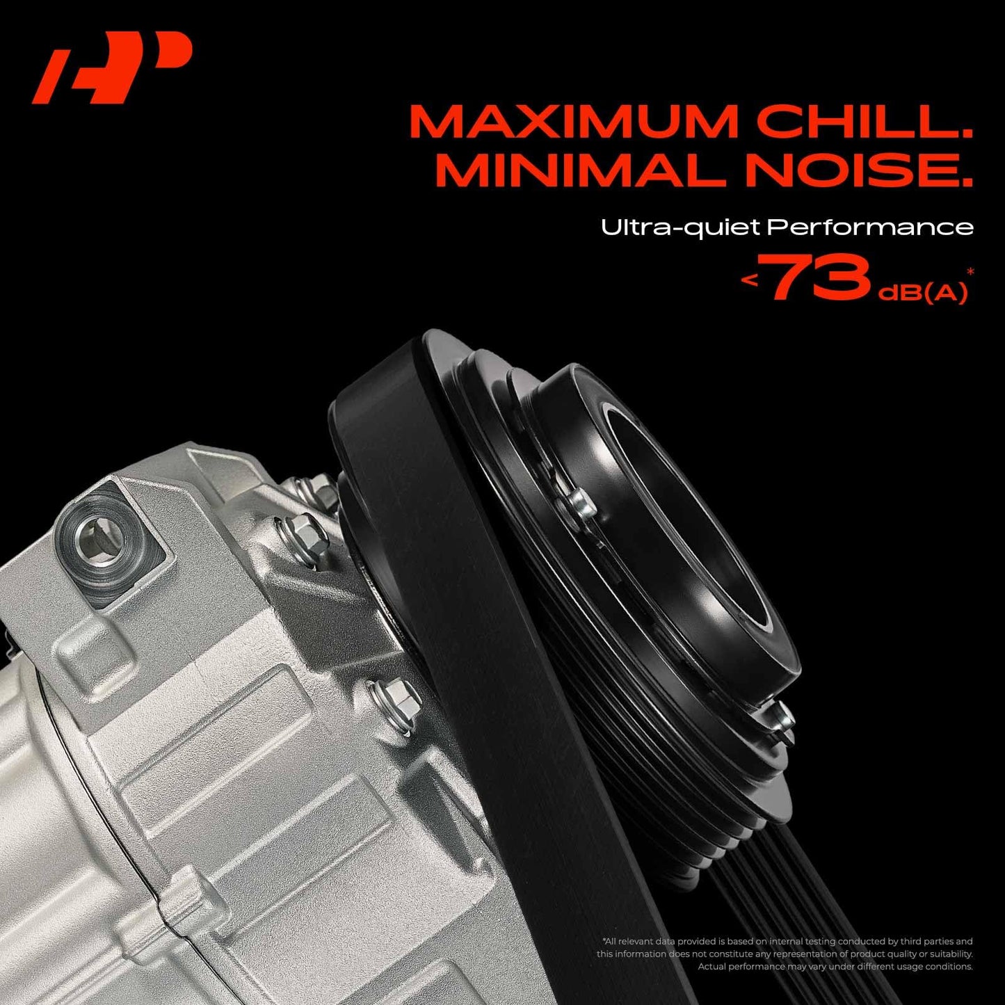 A-Premium Air Conditioner AC Compressor with Clutch Compatible with BMW X5 2007-2010, X3 2008-2010, X6 2008-2010, L6 3.0L, Without Adaptive Drive, 6 Grooves, CSE717 Compressor
