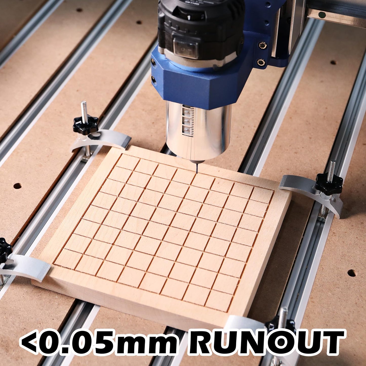 Genmitsu CNC Machine PROVerXL 6050 Plus for Metal Wood Acrylic MDF Carving + 710W CNC Compact Router Spindle Motor with LCD Digital Display