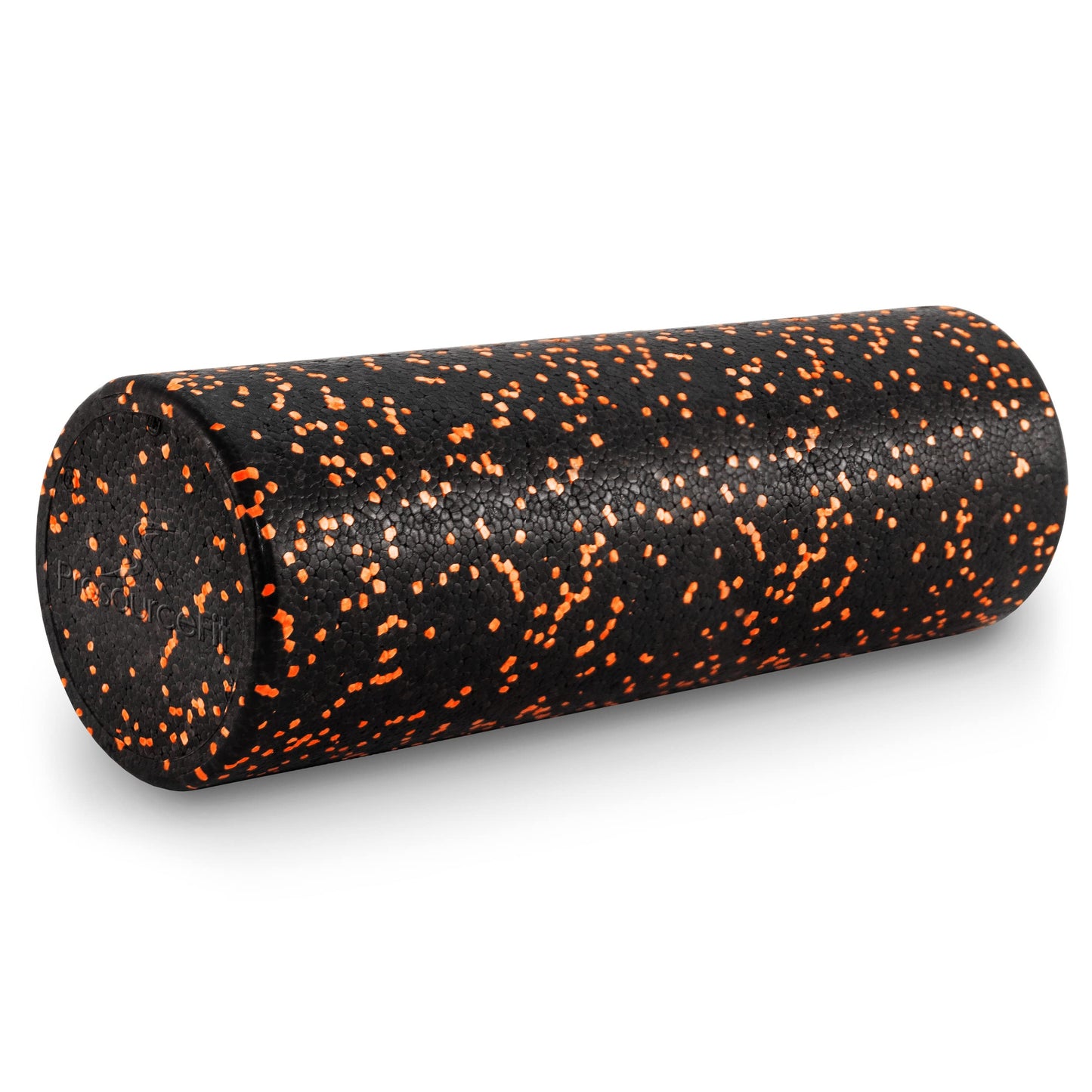 ProsourceFit High Density Foam Rollers 18 - inches long, Firm Full Body Athletic Massage Tool for Back Stretching, Yoga, Pilates, Post Workout Muscle Recuperation, Black/Orange