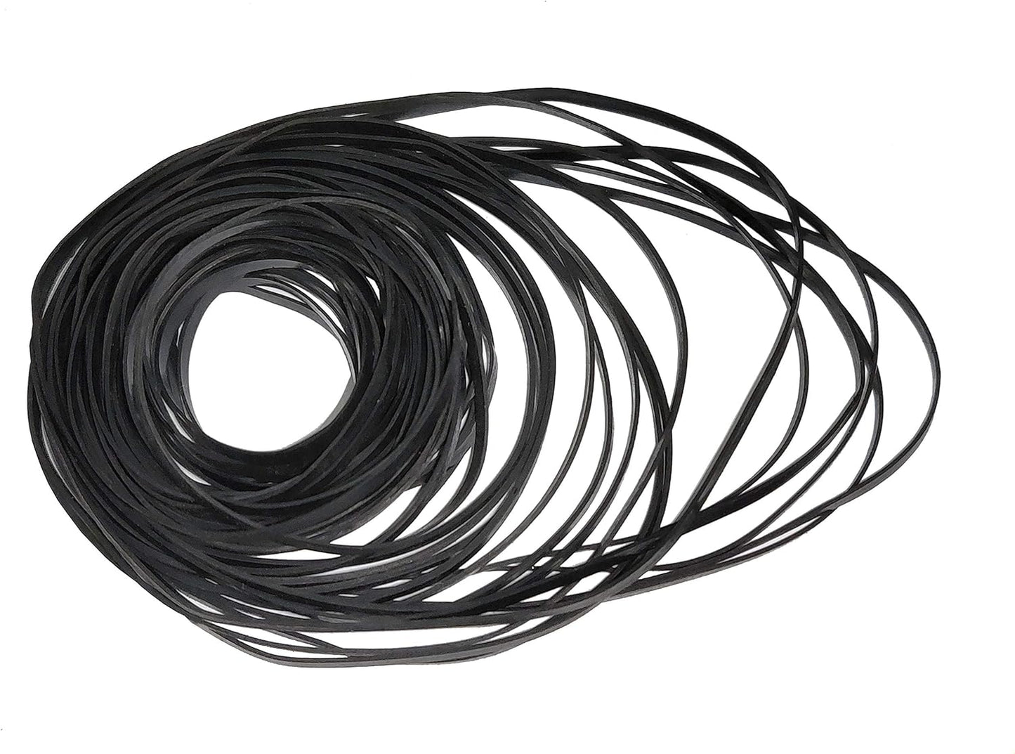 MEFONKOU 40-135mm Cassette 3mm 50 Recorder Rubber Belts Mix Flat Belt for Repair Maintenance Tape Machine DVD CD LD VCR