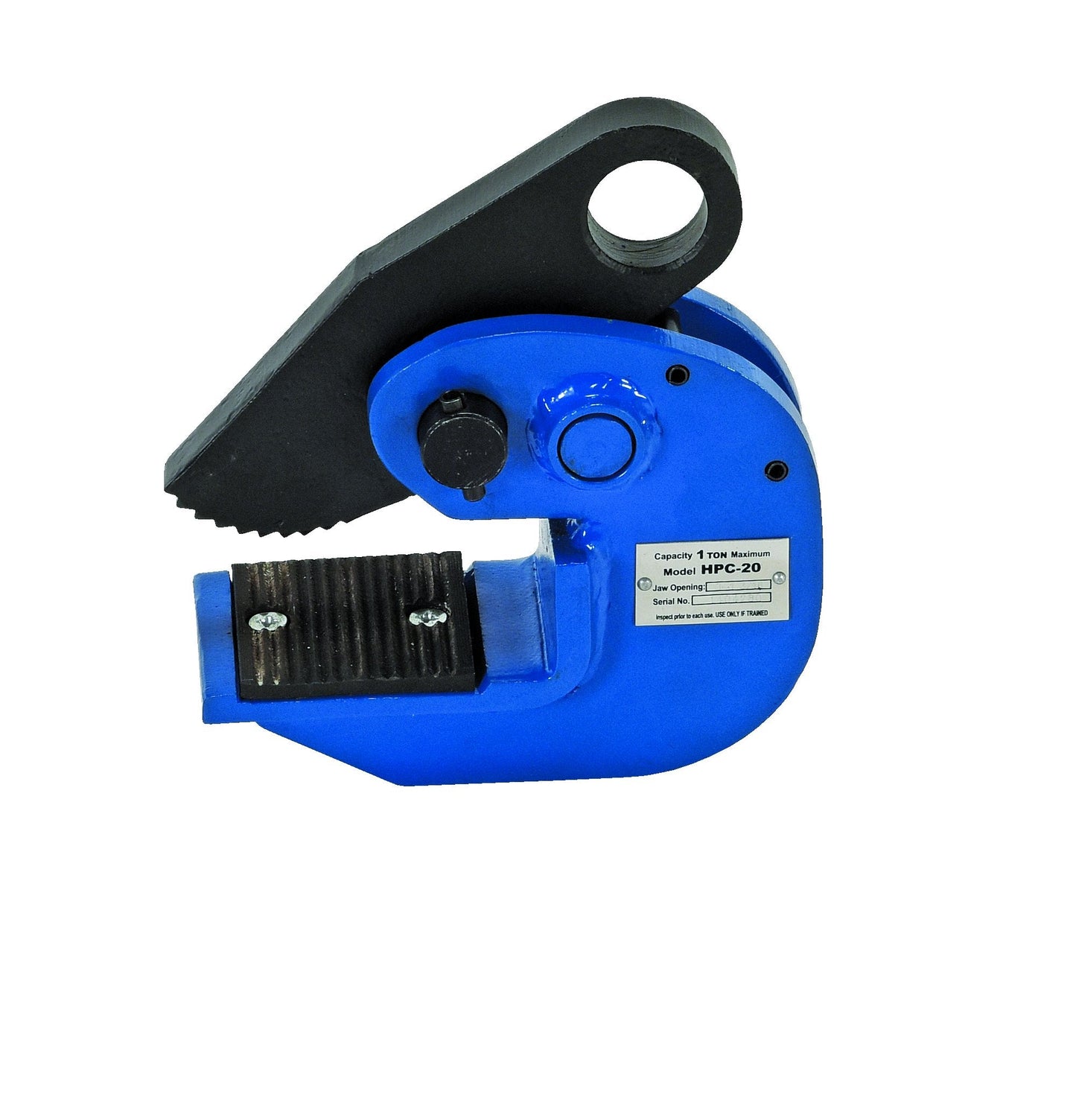 Vestil HPC-20 Steel Horizontal Plate Clamp 2,000 Lb. Capacity Blue
