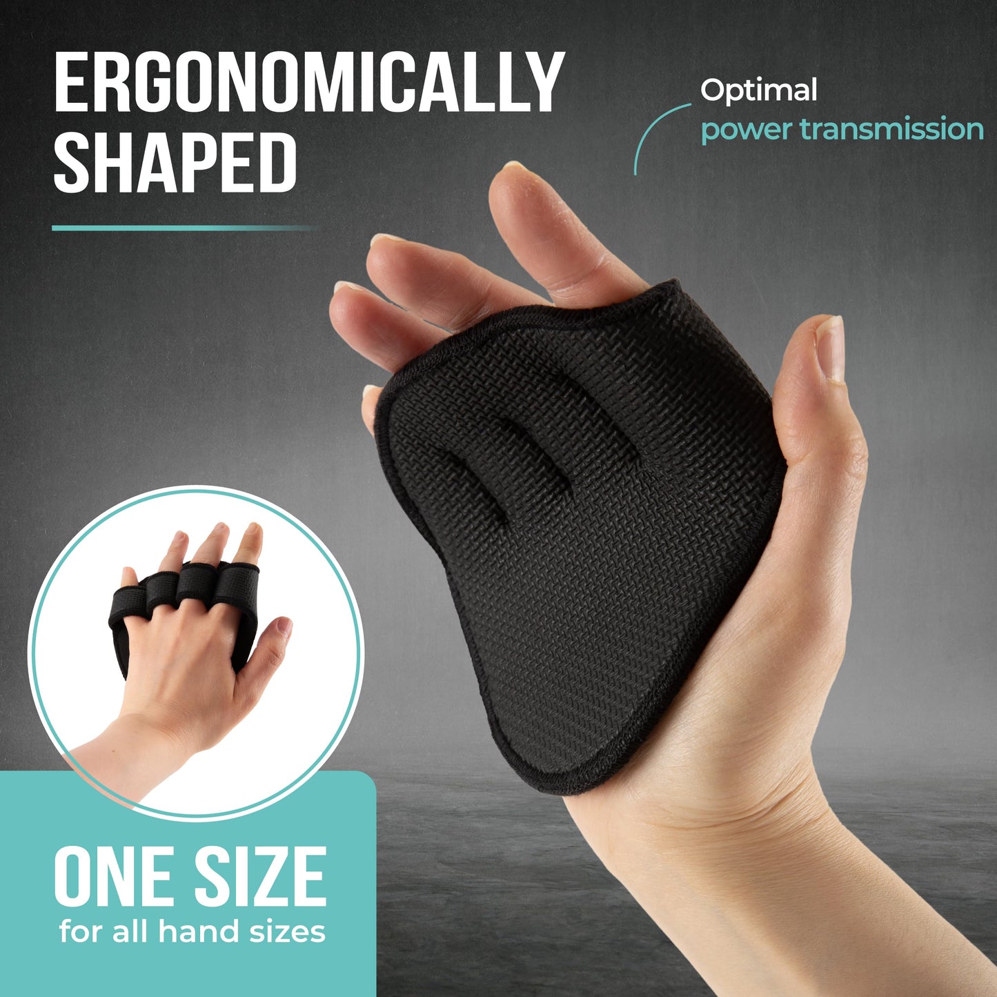 PULLUP & DIP Neoprene Grip Pads Lifting Grips, The Alternative to Gym Workout Gloves, Lifting Pads for Weightlifting, Calisthenics & Powerlifting, No More Sweaty Gym Gloves