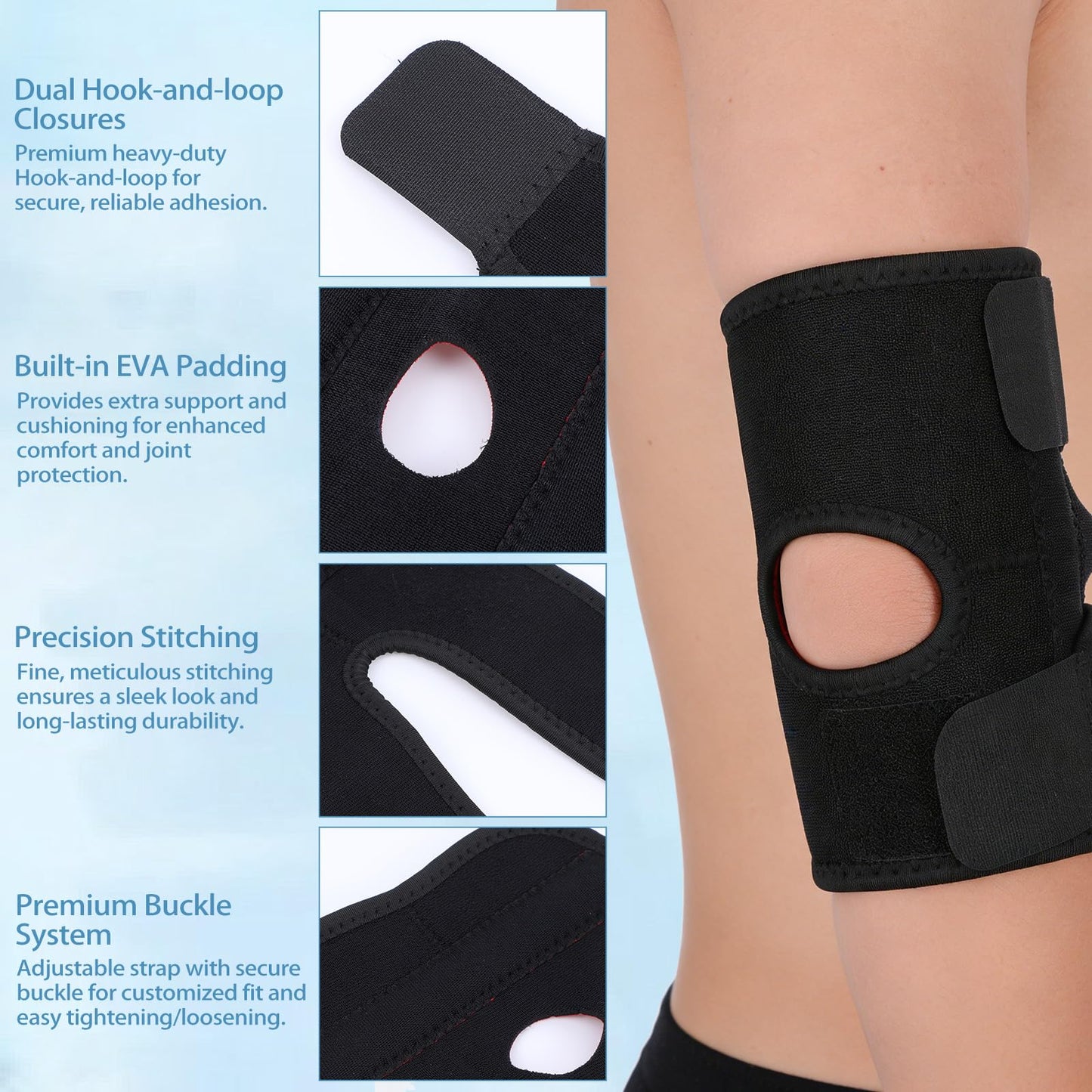 ElevateTech Elbow Brace for Tendonitis Women Men Elbow Pad Brace Support Tennis Elbows Compression Arm Sleeve Wrap Support with Adjustable Straps, Golfer's Elbows Sprains/Strains Pain