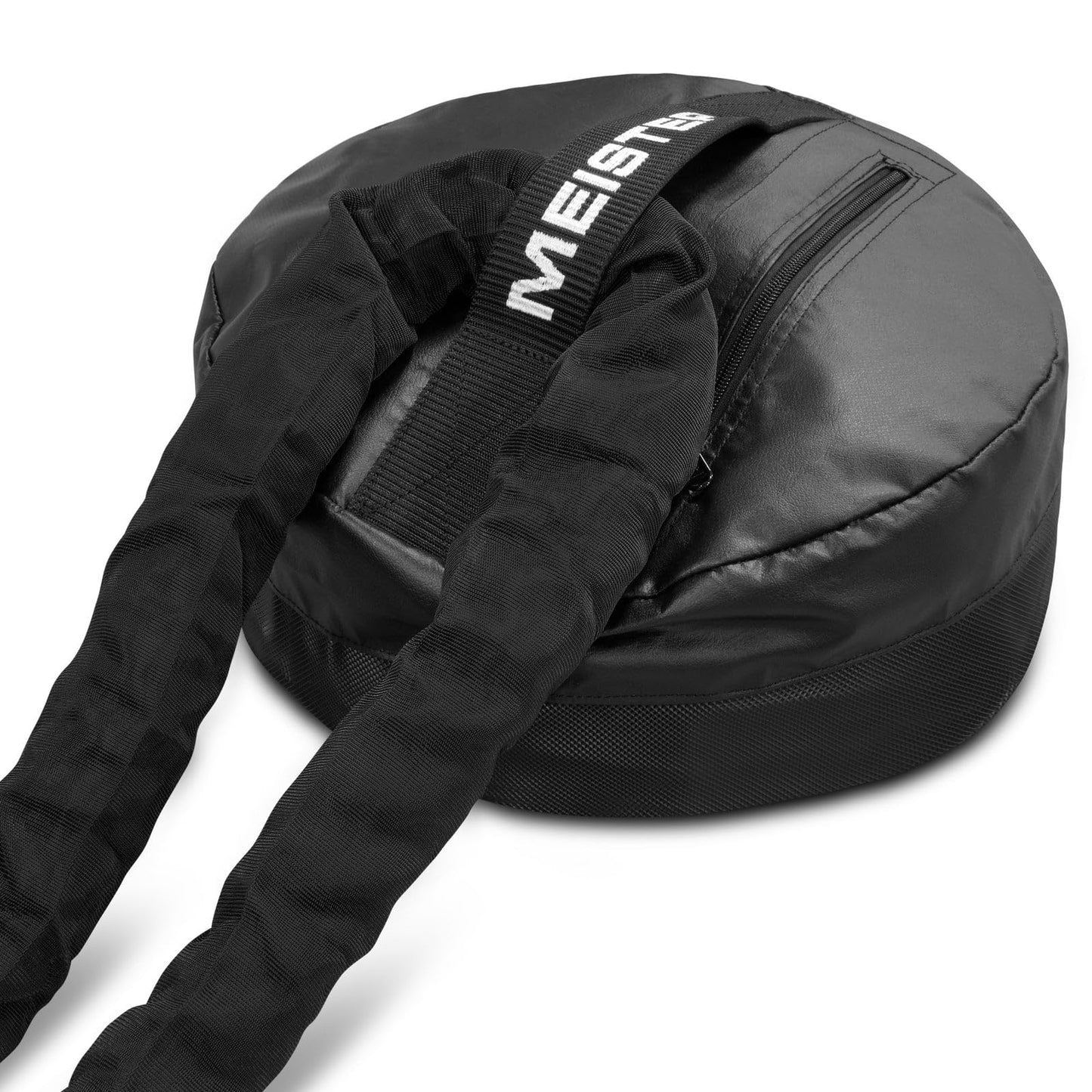 Meister Portable Battle Rope Anchor - Sand-Weighted Base for Rope & Fitness Training - Black