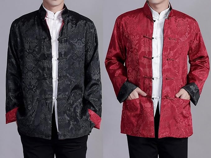 Kung Fu Tops Uniform Tang Men Chinese Traditional Clothing Hanfu Martial Arts