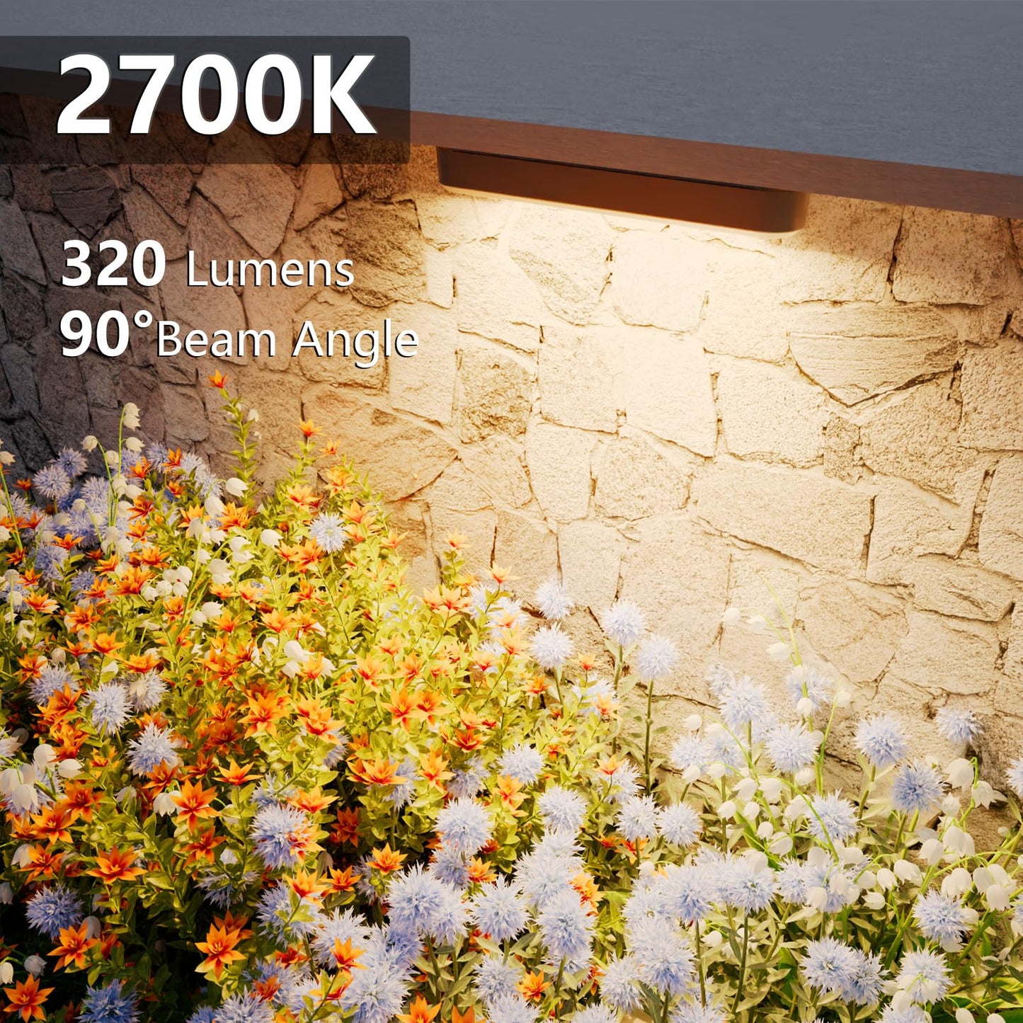 VOLISUN 7 Inch Retaining Wall Lights, IP67 Waterproof Hardscape Lighting, Cuttable Low Voltage Lighting, 12V Paver Lights, 2.8W Outdoor Step Landscape Lights, 2700K Soft White (12 Pack)
