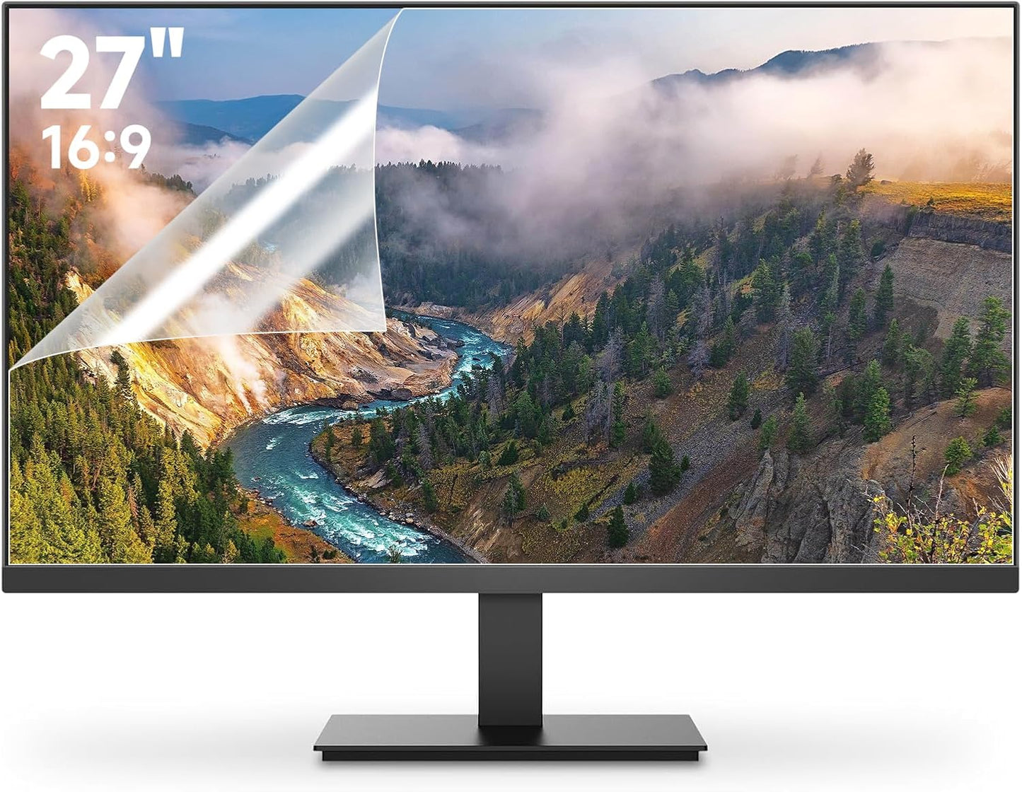 2 Pack 27 Inch 27'' 16:9 Anti Glare Computer Screen Cover, for with Aspect Ratio Computer Widescreen Monitor, Eye