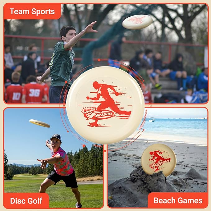 Wham-O Frisbee All Sport Flying Disc 140g, 9.85 Inch, Durable Sports Disc with Non-Slip Grip for Outdoor Beach Backyard Games,Team Sports and Family Fun