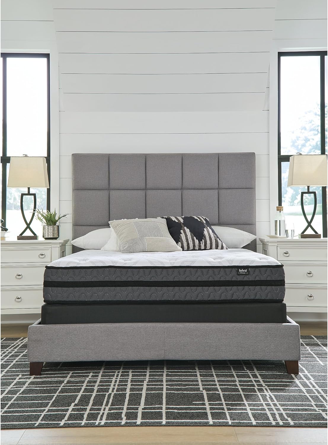 Signature Design by Ashley 10-Inch Hybrid Gel Memory Foam Mattress - Medium Firmness for Pressure Relief & Lumbar Support | Full Size