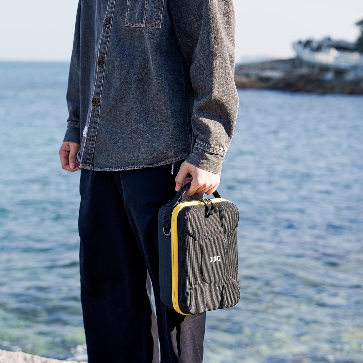 2 Hard Shell EVA Camera Case With Removable Dividers,Waterproof Camera & Lens Storage Carrying Bag for Canon Nikon Sony