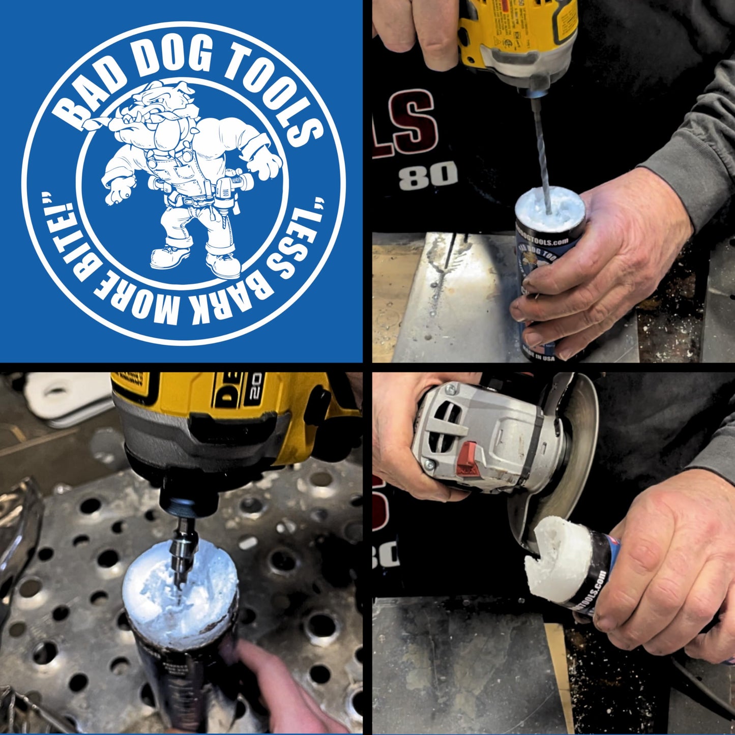 Bad Dog 5" HDII + Cutting Wax: Diamond Wheel for Grinding, Sanding, and Cutting + Wax Lubricant.