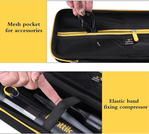 Aproca Hard Storage Case for Fanttik Slim V8/V10 Cordless Car Vacuum - Portable & Durable - Black