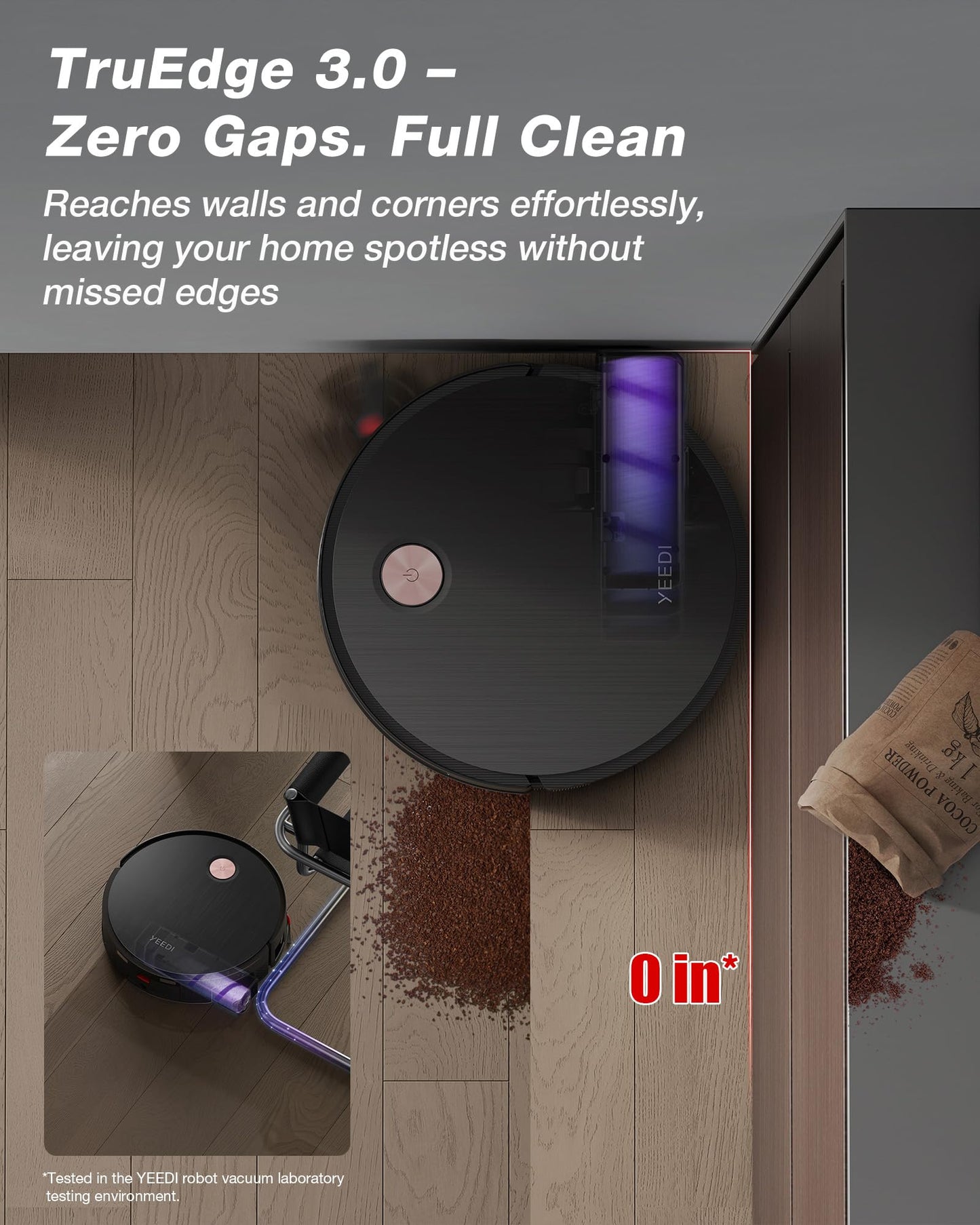 Yeedi S20 Infinity Robot Vacuum&Mop with 19,500Pa Blast Suction, PowerBoost Charging, OZMO Roller 2.0 Self-Washing, Bagless OmniCyclone Station with Hot Mop Washing&Heat Drying, AIVI 3D Navigation