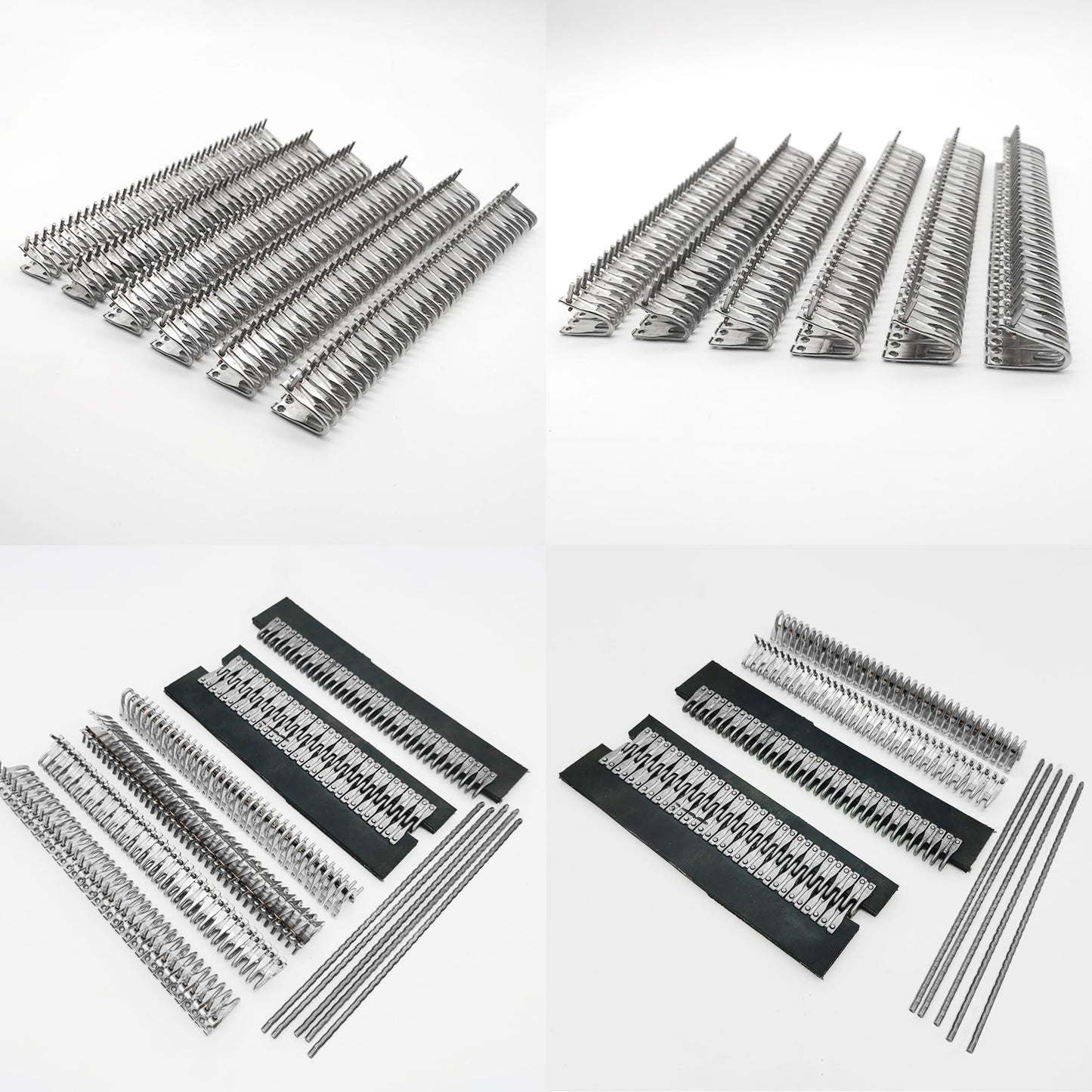 Conveyor Belt Lacing Fastener Set, 5-6mm High Performance Fasteners for Spliced Belts, 10pcs Stainless Steel Rivet Fasteners Belt with 5 Pins