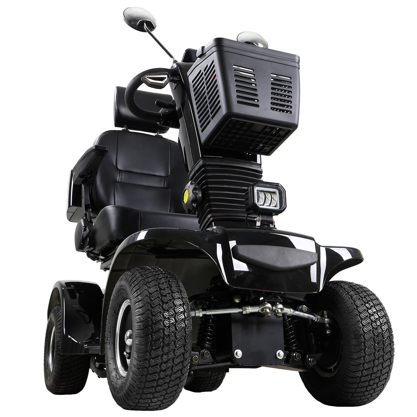 Mobility Scooters for Seniors and Adults, All-Terrain Mobility Scooter with Waterproof Cover, Heavy Duty 4-Wheel Electric Powered Mobility Cart Handicap Scooters, 1000W Motor