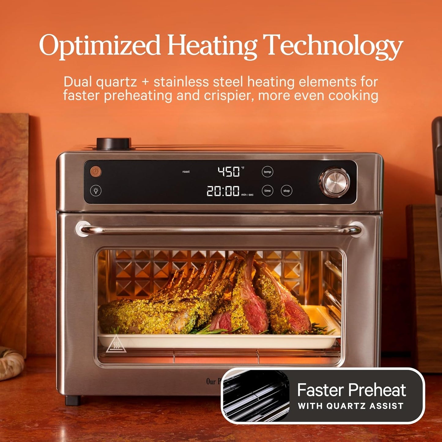 Our Place Wonder Oven Pro - 8-in-1 Digital Air Fryer & Countertop Oven | 32 QT, Blue Salt - Air Fry, Toast, Roast, Bake & More