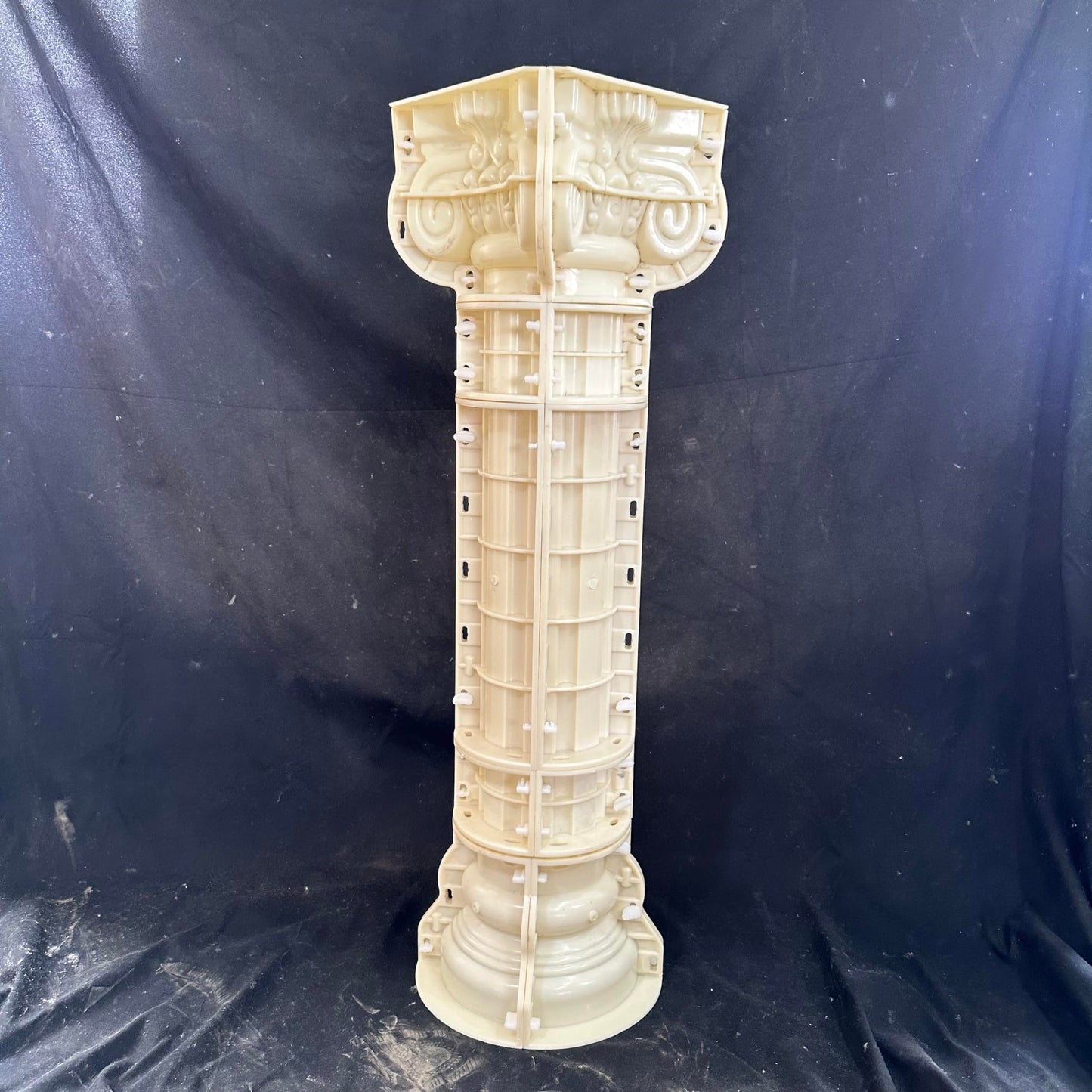 HaiAng Mould Roman Column Mold Cement Round Column European Villa gate Plastic Building Template Smooth Round Column Mold 15 Diameter Height 100cm/39.37in, White, HA001a