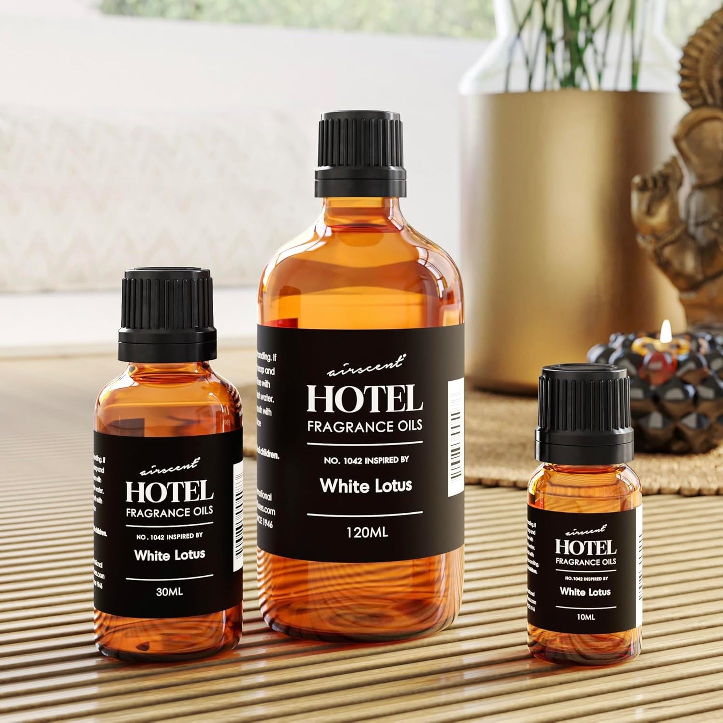 AirScent Hotel Diffuser Oil No. 1042 - Premium Fragrance Inspired by The White Lotus | 30 mL Glass Bottle with Dropper